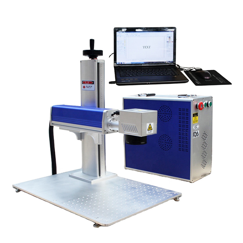 Portable mini 20w 30w 50w fiber jpt mopa raycus vin number desktop pipe laser marking machine