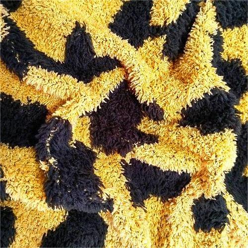 Factory supply thick animal leopard print fleece fabric knitting lamb wool sherpa fabric for pajamas