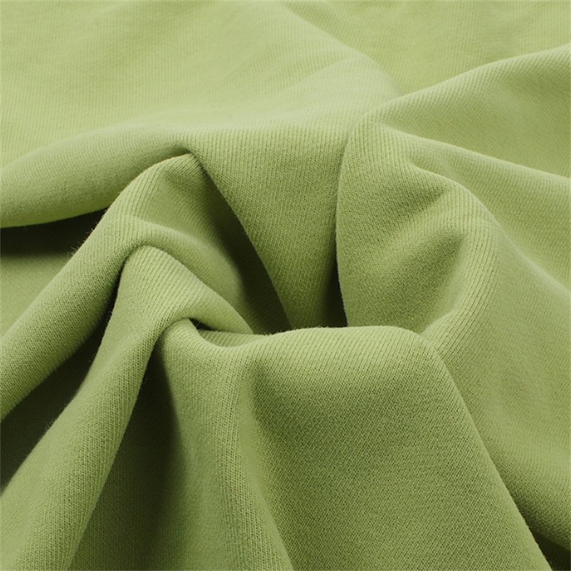 21s terylene cotton hoodie fabric thickened 320GSM combed cotton fabric terylene home wear hoodie wool circle fabric