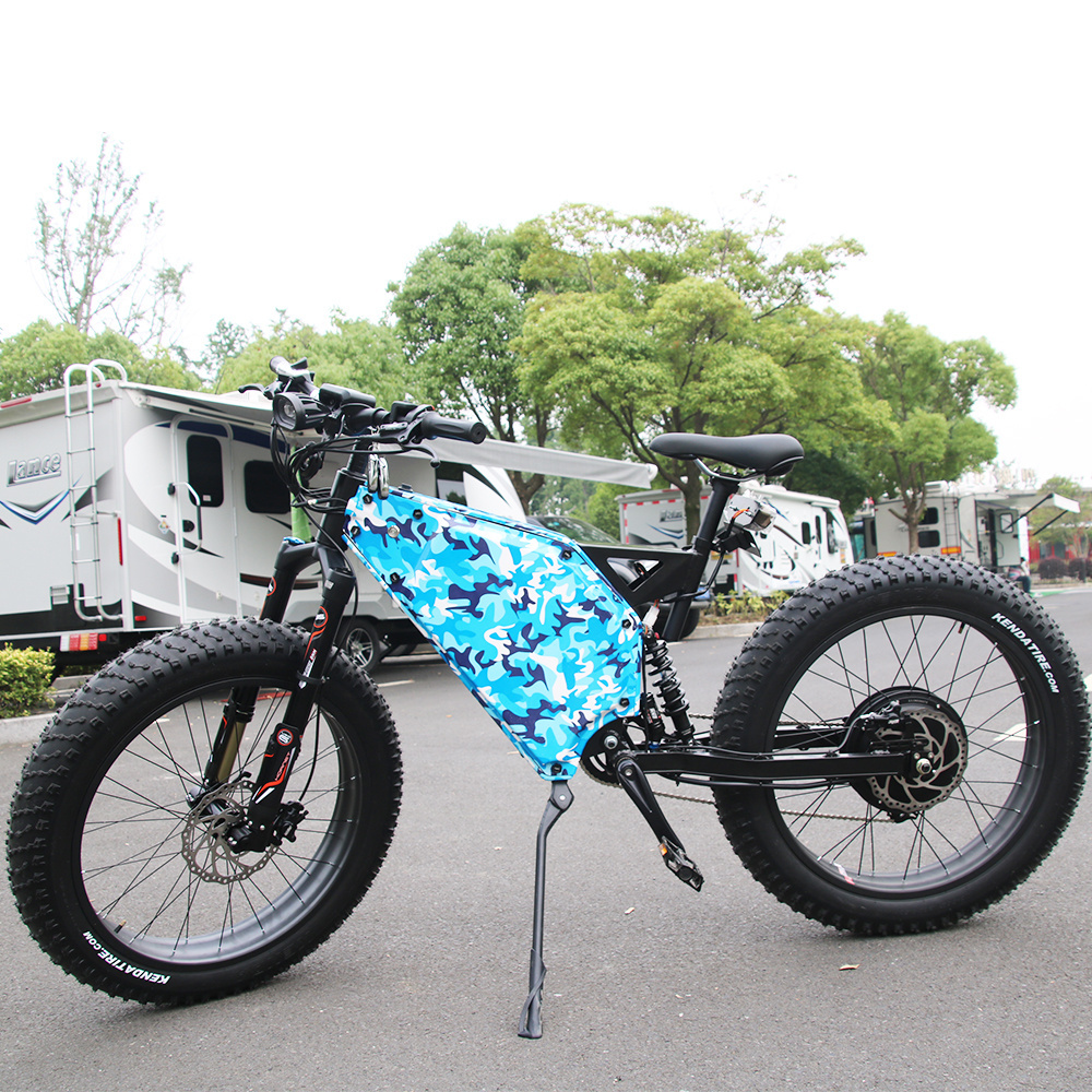 Leili full suspension ebike 72v 5000w 26 inch fat tire electric fat bike bicycle