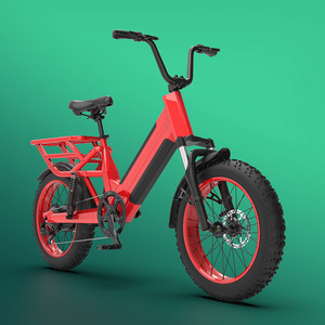 New Design 48v 750w 20 inch flat land mountain Fat tire electric mountain bike