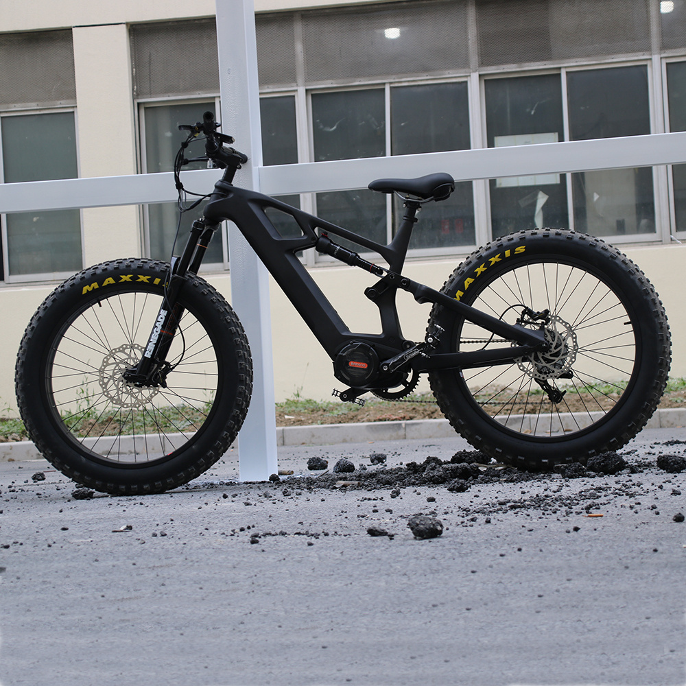 2021 Carbon fiber Fat Bike full suspension/New Fat Tyre Bike big Wheels 26x4.8 tires for Sale