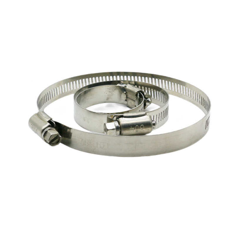 Customized Professional 304 Precision Stainless Steel American Pipe Hose Clamp