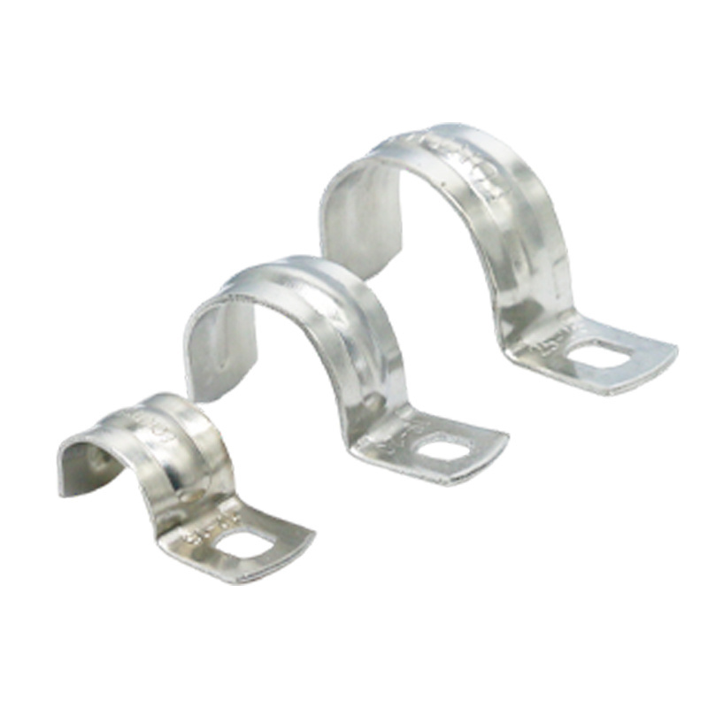 Automated Production Pipe Fittings Of Half U-Shaped Fitting Clamps For Pipe And Cable Lines Pvc Pipe Repairu Type Clamp