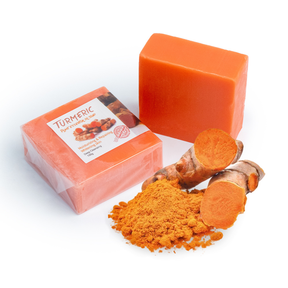 Kojic Acid Gluta  Soap Bath Bleaching Body Whitening Skin Care Handmade Organic Turmeric Ginger Soap 100g