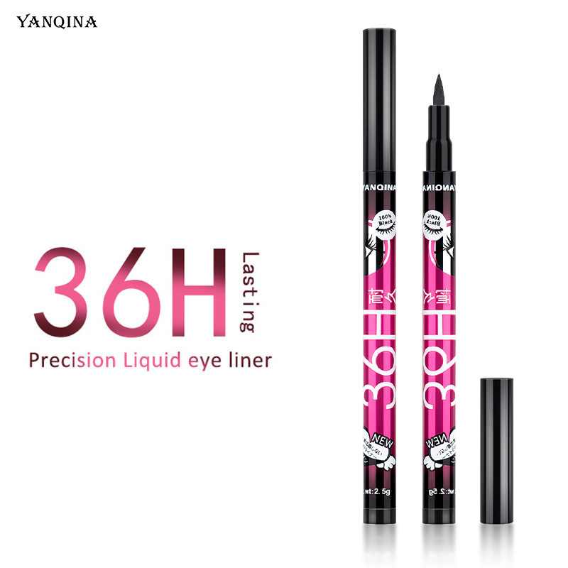 YANQINA 36H Waterproof Eye liner Pencil Liquid Makeup Beauty Cosmetics Liquid Eyeliner