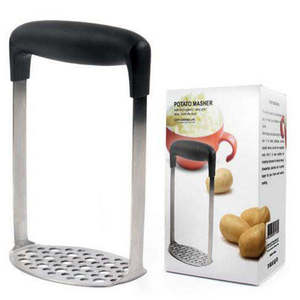 Nice Quality Useful Stainless Steel Potato Masher Hand Plate Food Masher