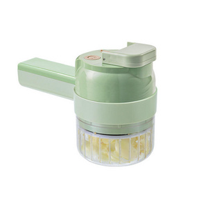 Vegetable Cutter Onion Chopper 4 In 1 Kitchen Electric Mini Food Chopper Wireless Garlic Crusher Grinder Kitchen Gadget