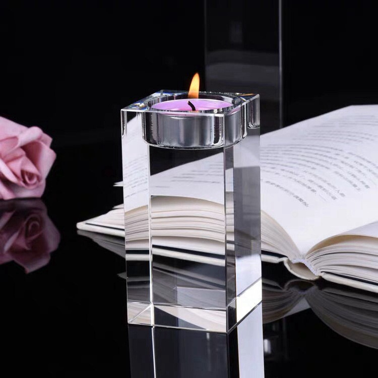 Europe Luxury Crystal Candle Holders Stand Wedding Home Decor Candlestick Table Centerpieces