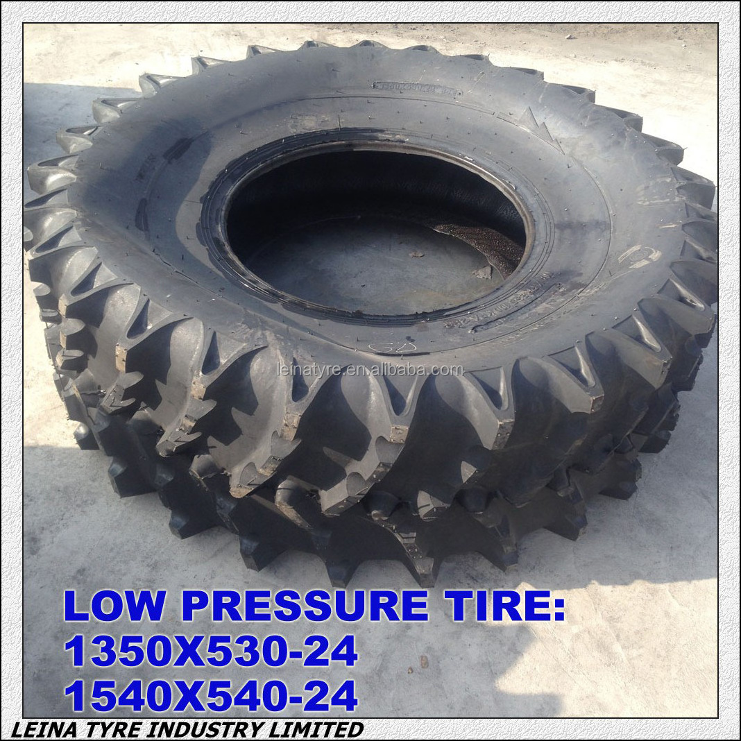 TROM8 pattern Pine truck tyre 1540X540X24 low pressure cross country swamp tire