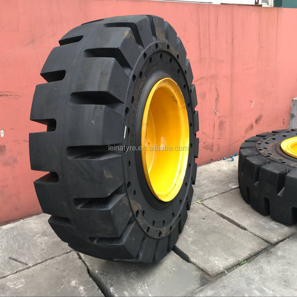 Caterpillar heavy dump truck tyres 23.5-25 26.5-25 29.5-25 L-5 big solid OTR tire for wheel loader