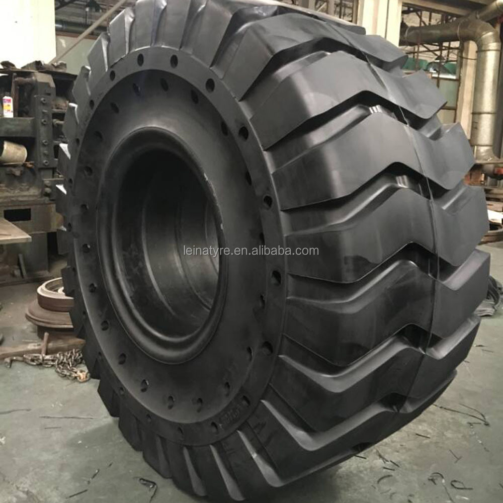 Caterpillar heavy dump truck tyres 23.5-25 26.5-25 29.5-25 L-5 big solid OTR tire for wheel loader