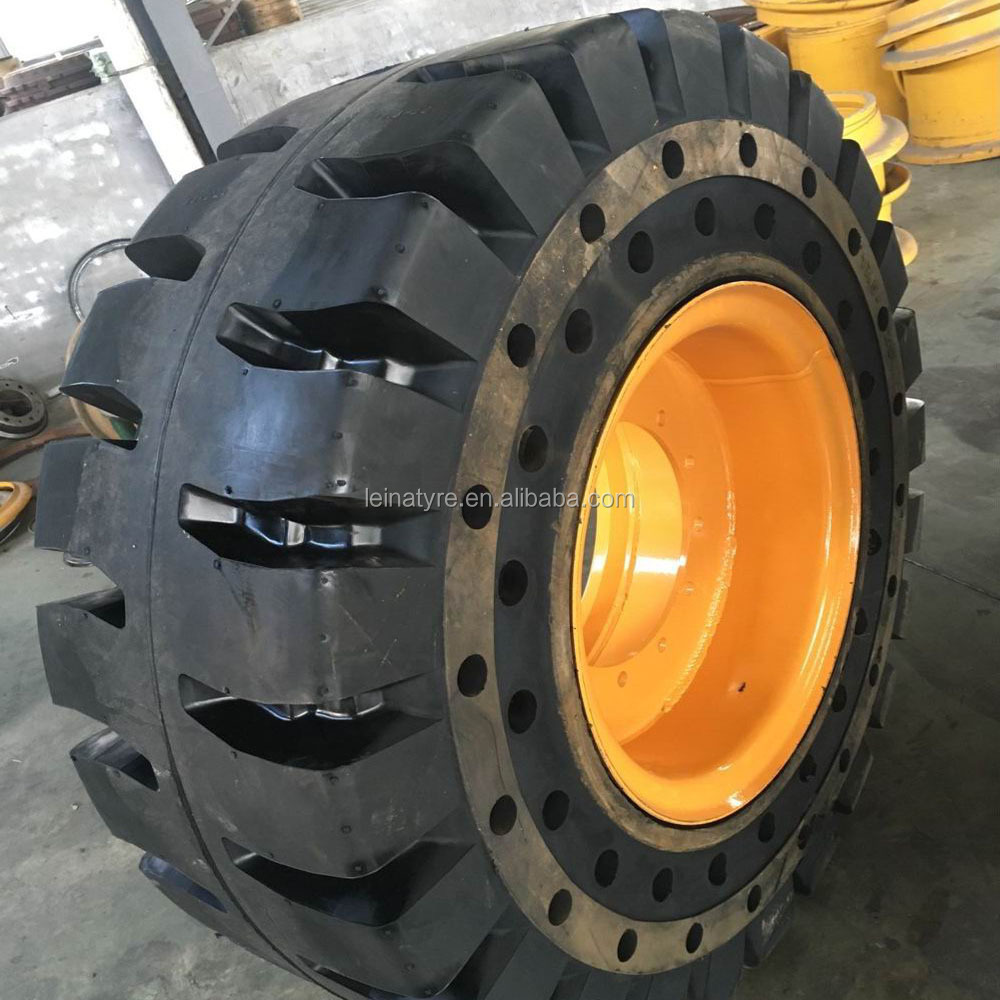 Caterpillar heavy dump truck tyres 23.5-25 26.5-25 29.5-25 L-5 big solid OTR tire for wheel loader