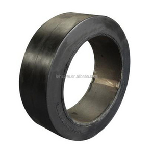 Mold On Solid Rubber Cushion Tires 406.4/127/266.7 406.4/152.4/266.7 406.4/177.8/266.7 tyres For Forklifts