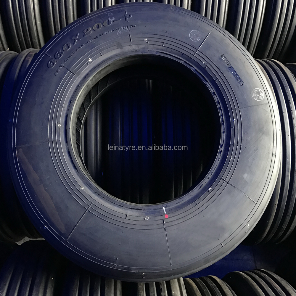 China aircraft tyre 660X200 660X200-VII 660X200T 660X250 aviation tires for SU-22 SU-24 SU-25