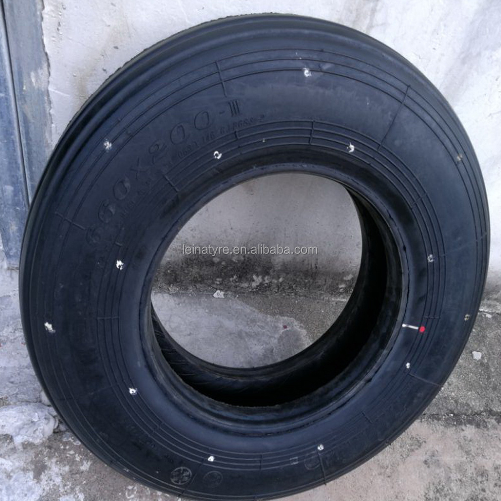 China aircraft tyre 660X200 660X200-VII 660X200T 660X250 aviation tires for SU-22 SU-24 SU-25