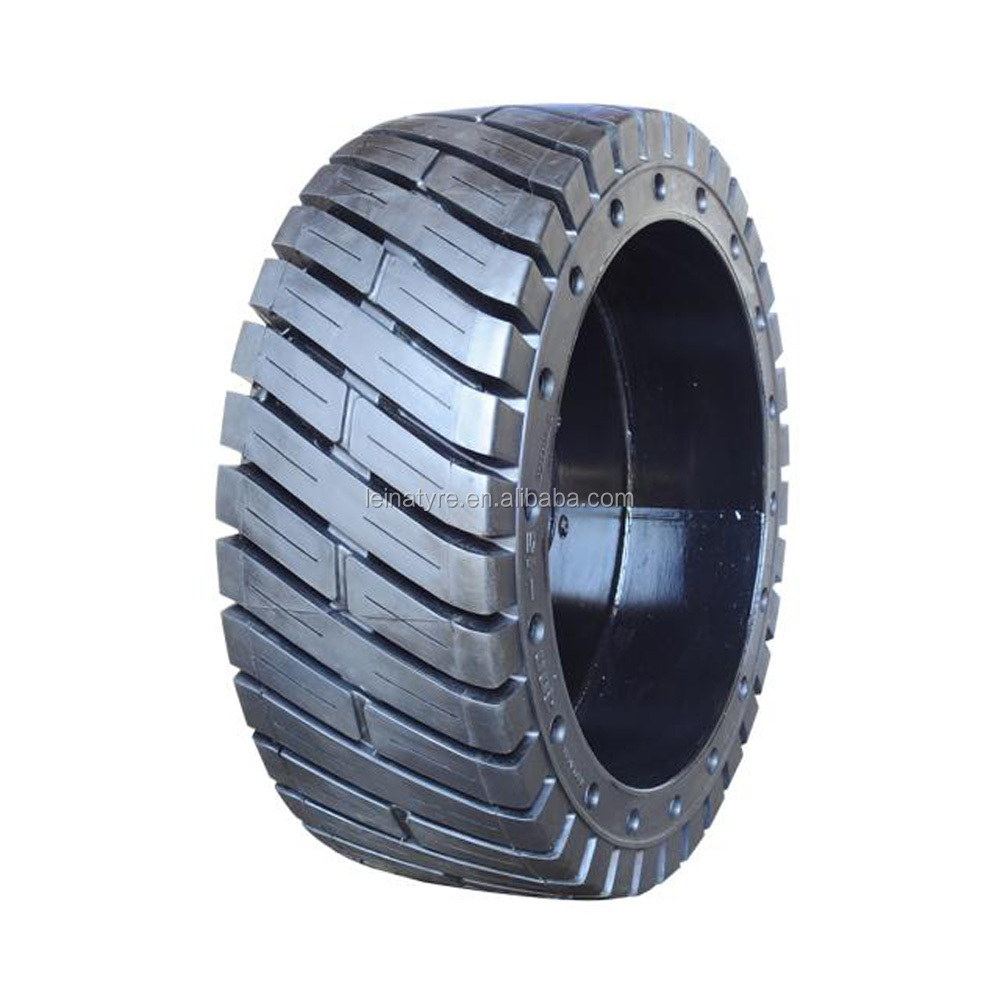 Industrial Forklift Press On Solid Tire 500x8 600x9 650x10 700x12 825x15 New Industrial high quality solid rubber tyres