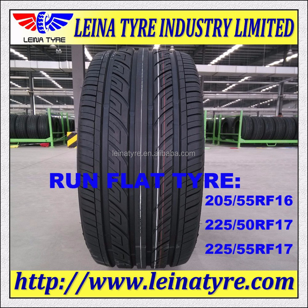 Tubeless radial car run flat tyres 225/50R17 China PCR tires