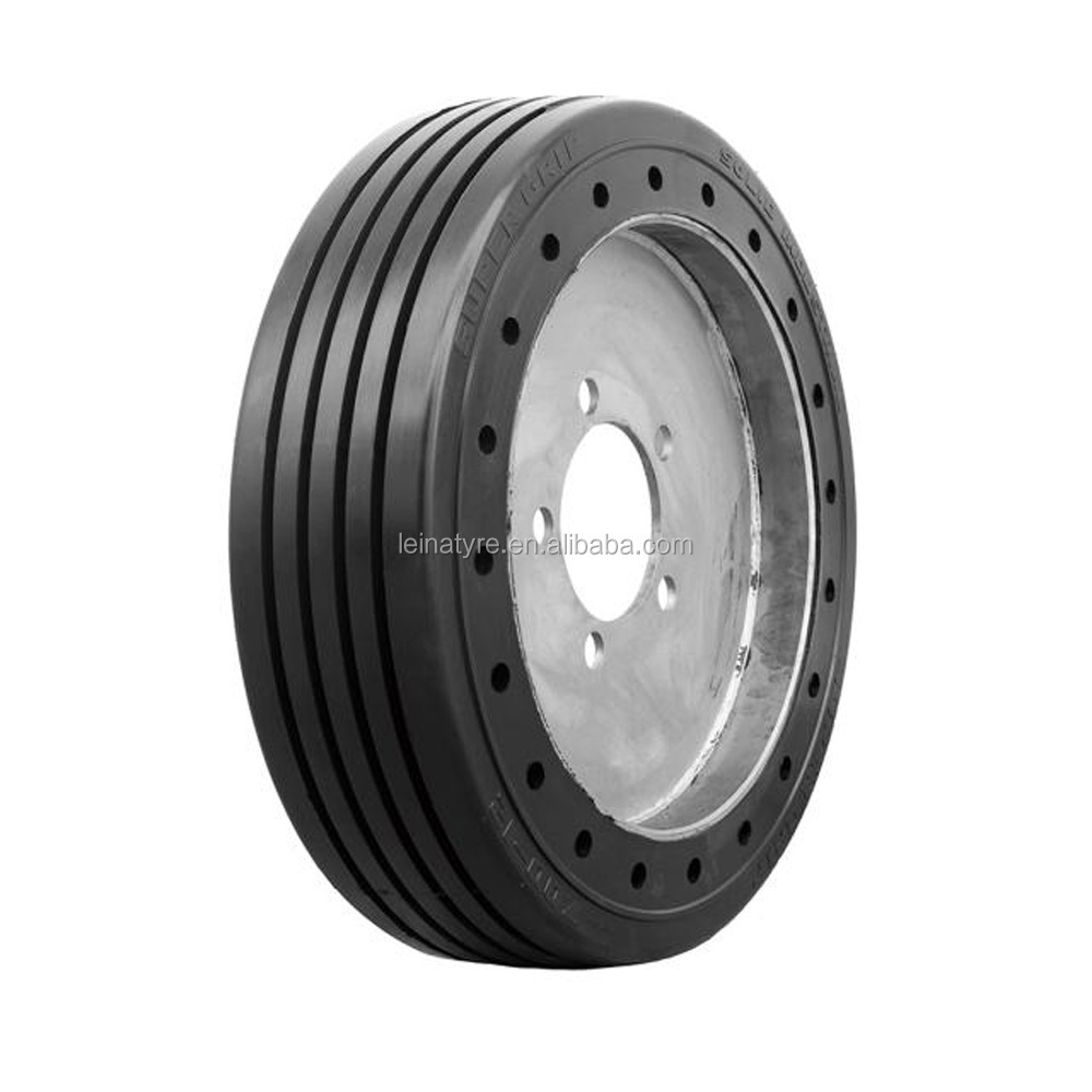 Non marking mold on rubber solid tire 500-8 600-9 650-10 700-12 825-15 Industrial Lift Truck Pneumatic Tyre