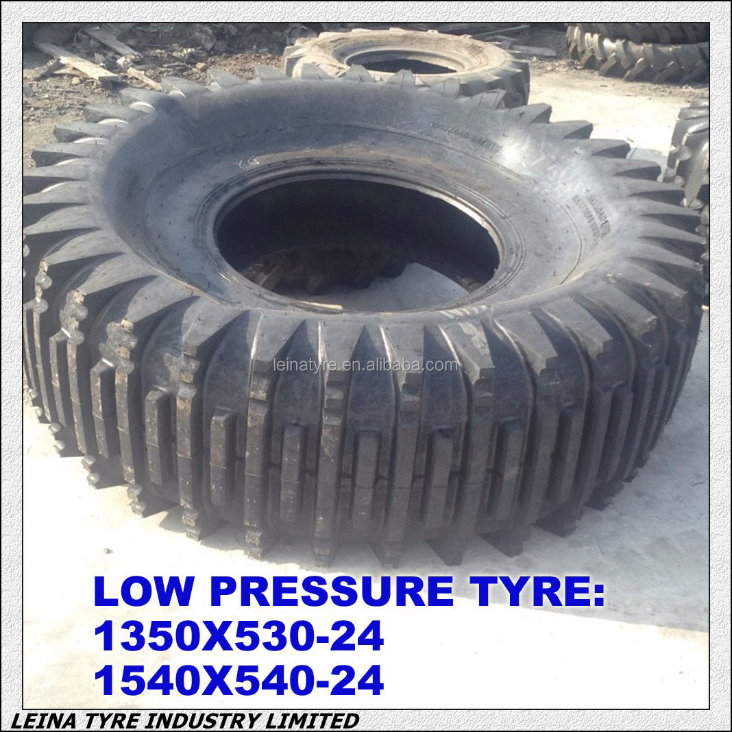 TROM8 pattern Pine truck tyre 1540X540X24 low pressure cross country swamp tire