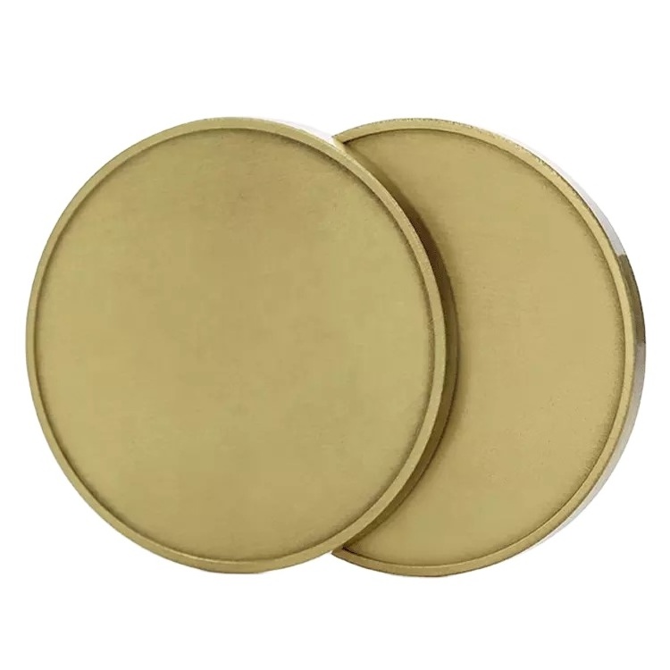 Wholesale 30Mm 40Mm 50Mm Custom Coin Banks Brass Copper Bronze Challenge Coin Blank Coins For Laser Engraving Or Print