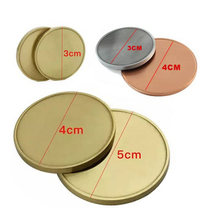 Wholesale 30Mm 40Mm 50Mm Custom Coin Banks Brass Copper Bronze Challenge Coin Blank Coins For Laser Engraving Or Print