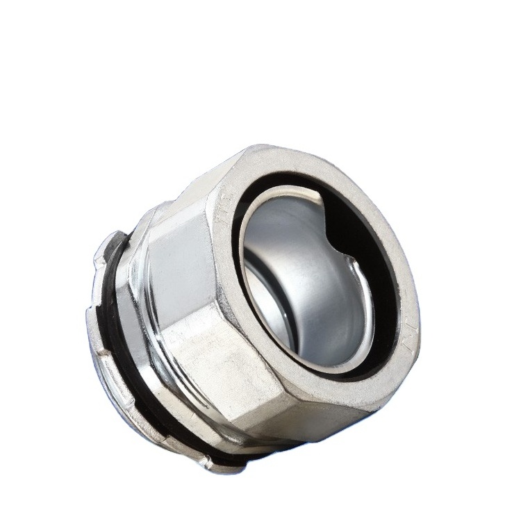 3/4 1/2 1-1/4 1 inch Liquid Tight Flexible Conduit Connector Straight Stainless Steel Pipe Fitting