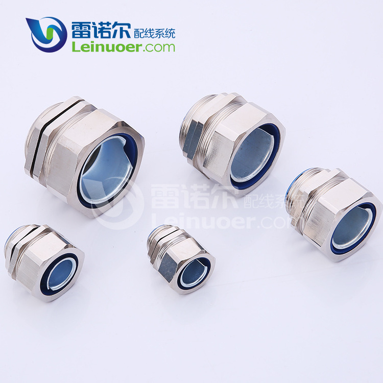 3/4 1/2 1-1/4 1 inch Liquid Tight Flexible Conduit Connector Straight Stainless Steel Pipe Fitting