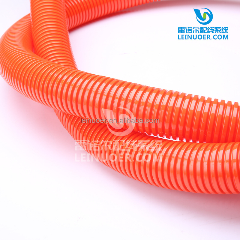 42.5mm diameter Orange fire resistant Nylon flexible conduit hose