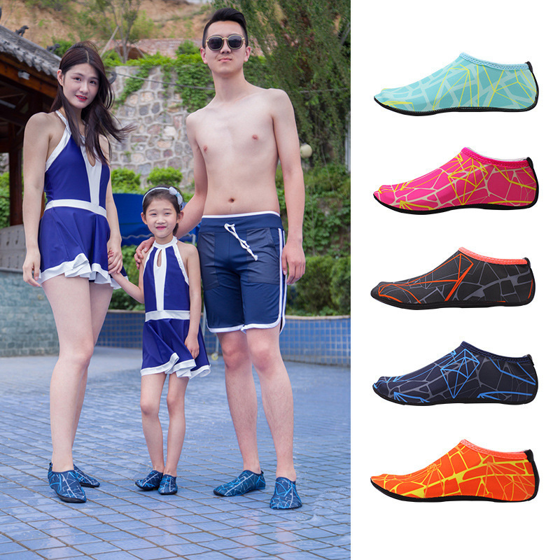 wholesale dive socks with rubber sole nylon dive socks quick dry diving beach theme ankle socks