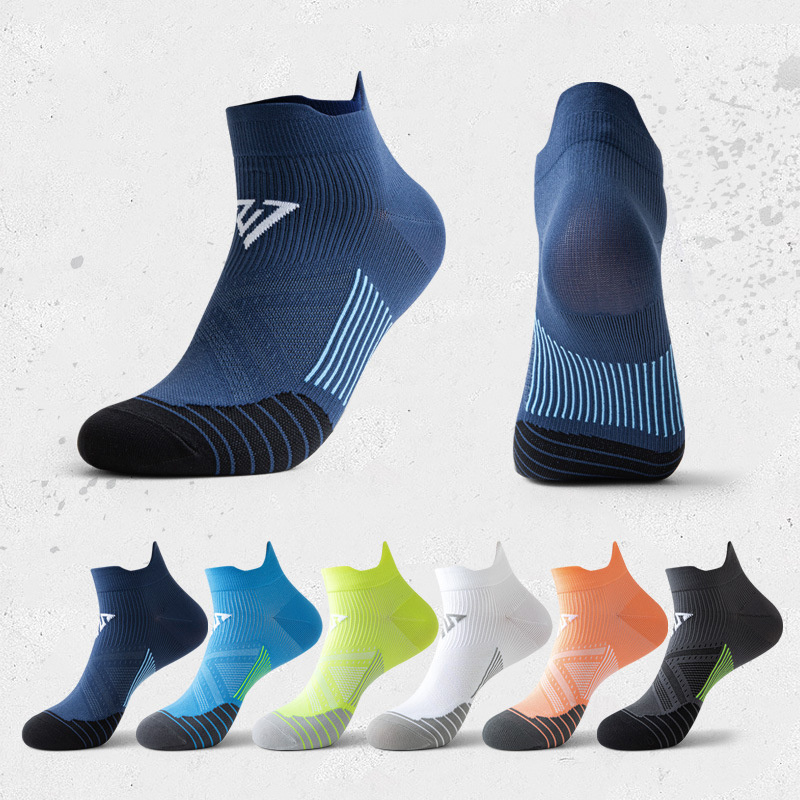 colorful wholesale custom logo athletic knitting elite youth mens crew sports running socks