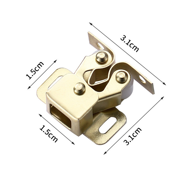 Closet Spring Double Roller Latch Antique Door Stopper Cabinet Door Double Roller Catch