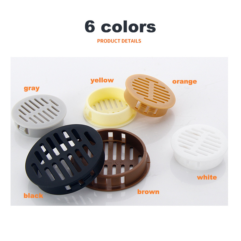 round air vent cover ventilation grills cover air vent for wardrobe cabinet closet vent plug