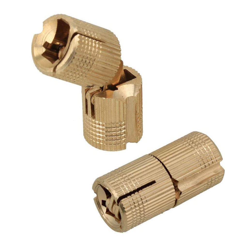 Factory wholesale price 180 degree concealed Solid brass cylinder hinge Bucket hinge cross hinge