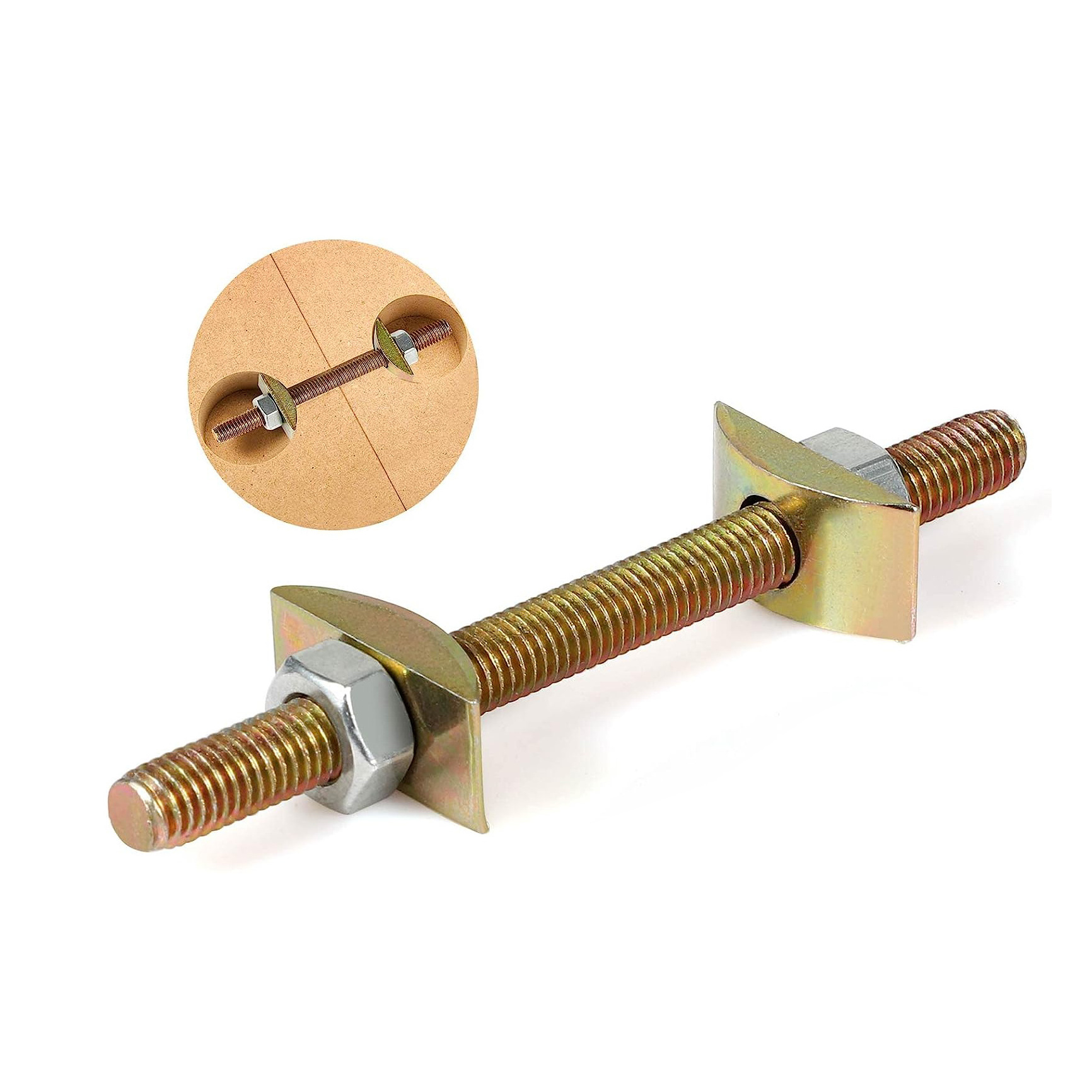 Bedside Barrel Bolt Latch Connection Screw 4 In 1 Office Desk Connecting Fittings Assembly Cabinet Connector Screw Hardware