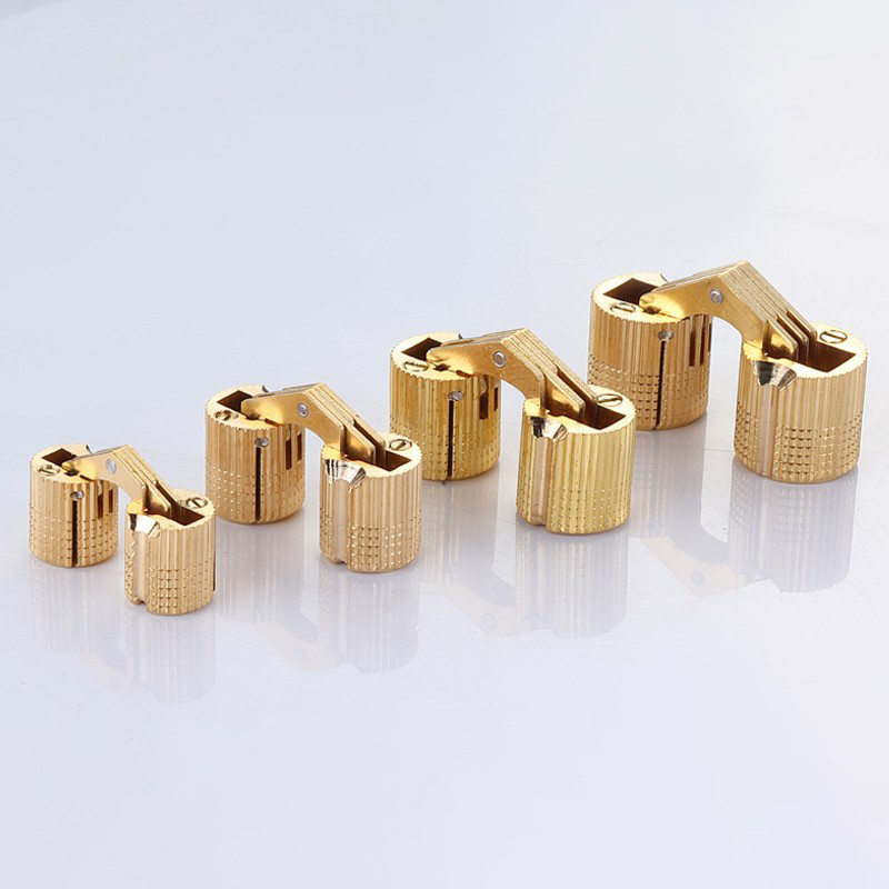 Factory wholesale price 180 degree concealed Solid brass cylinder hinge Bucket hinge cross hinge