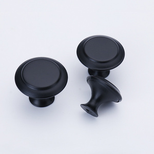 Furniture cabinet hardware knobs modern door knob interior black handle pull for drawer