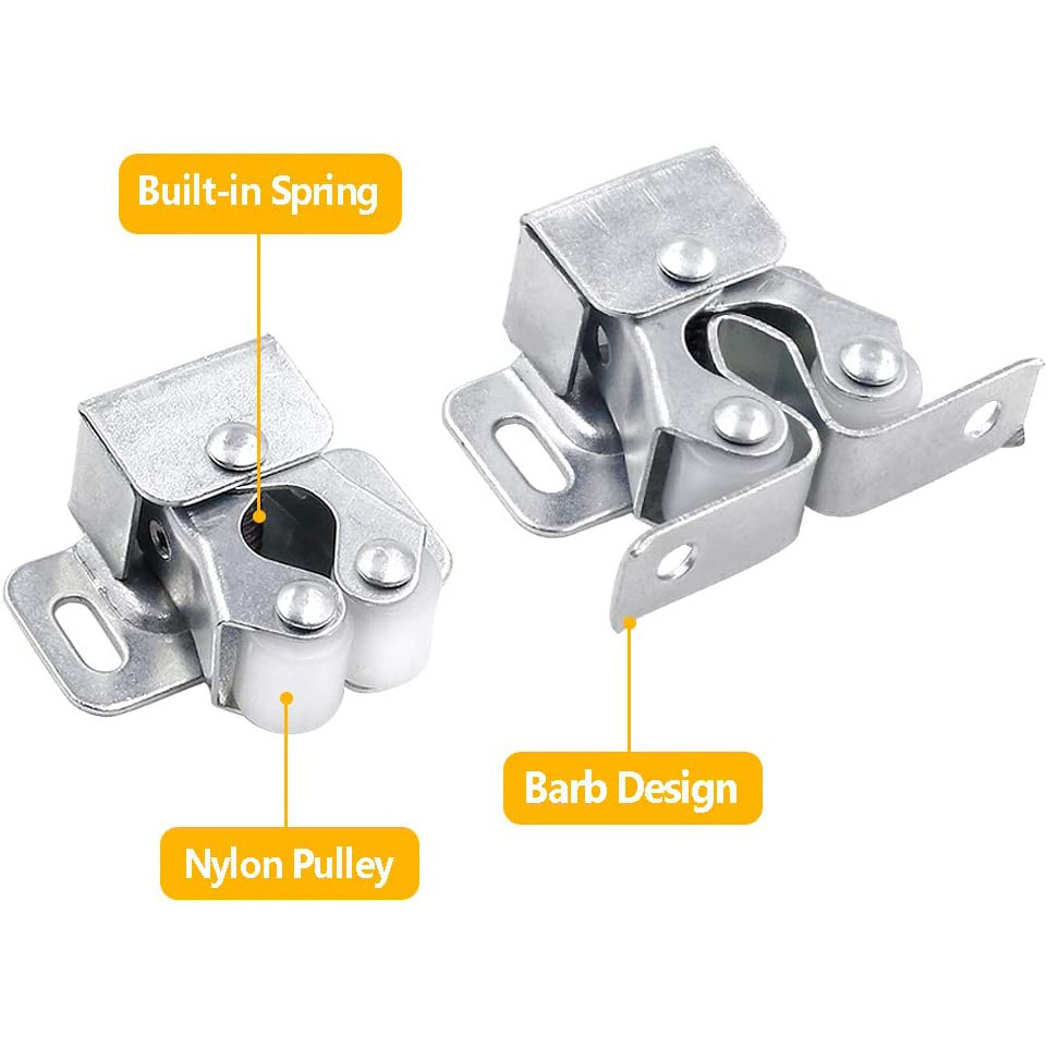 Double Roller Catch Cabinet Catch Door Latch Heavy Duty Latch Hardware