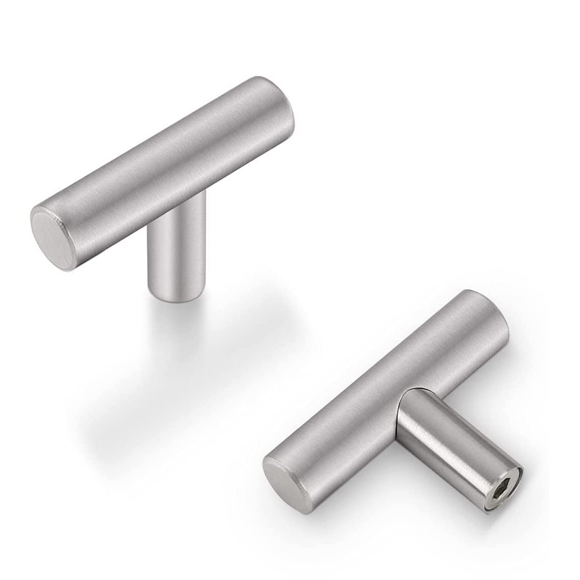 Factory OEM Brushed Nickel Drawer Handle Cabinet Pulls Kitchen Cupboard handles T Bar Knobs and Kitchen Door Handles