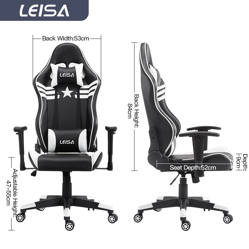 Good Quality Silla Gamer Adjustable Hotel Office Chair Footrest Leather Nylon Computer Gamer Racing Pc Gaming Chair Gamer