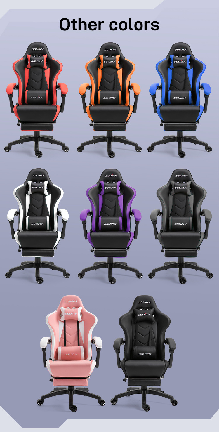 Large Width Wide Seat Ergonomic PC Computer Gamer Chair Linkage Gaming Swivel Racing Chair