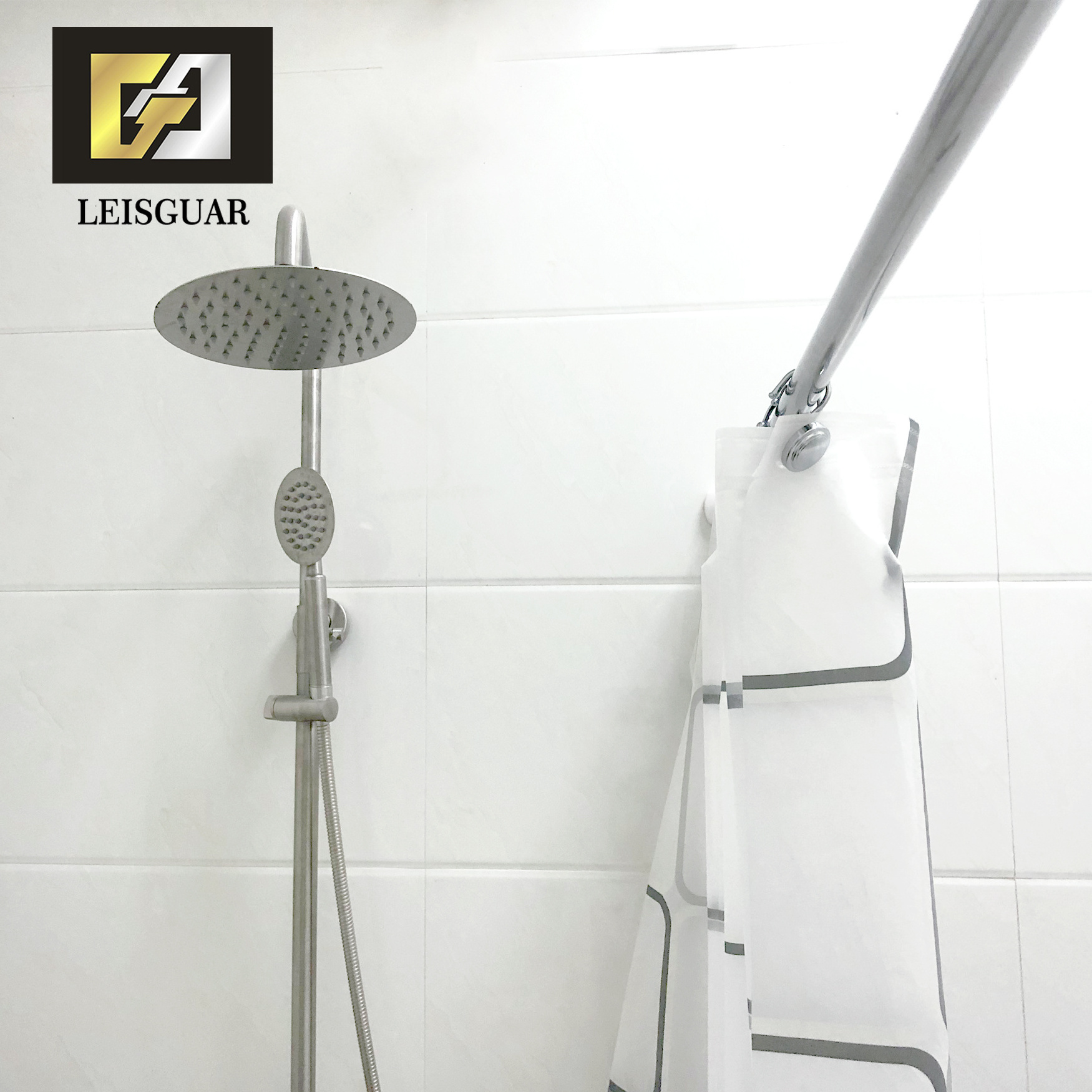 Hot sell Stainless Steel Shower Telescopic Tension Wholesale Curtain Rod Adjustable curtain rod