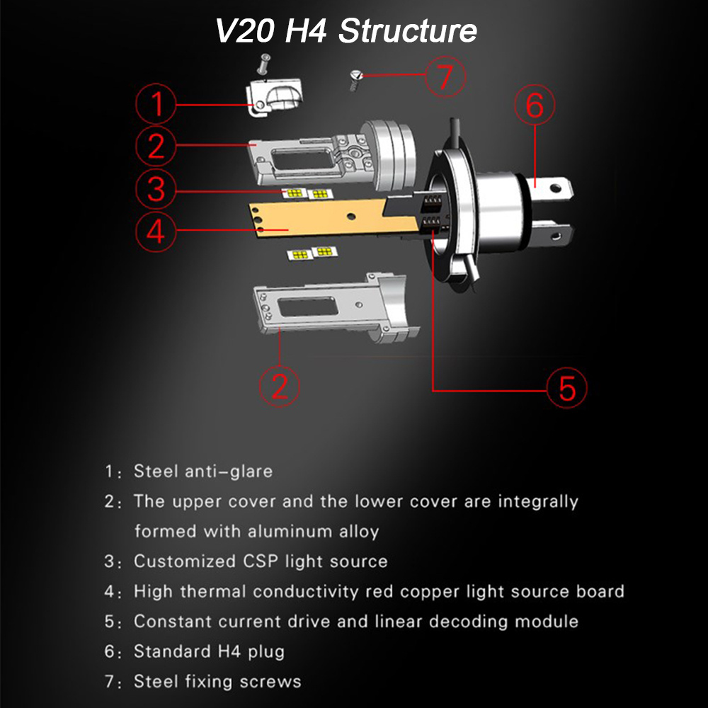 H1 H3 LED Fog Light 60W Canbus H7 H11 880 881 PSX26 5202  LED Driving Bulb 12V 24V 4000LM CSP 3570 White 6000K  Car Accessories