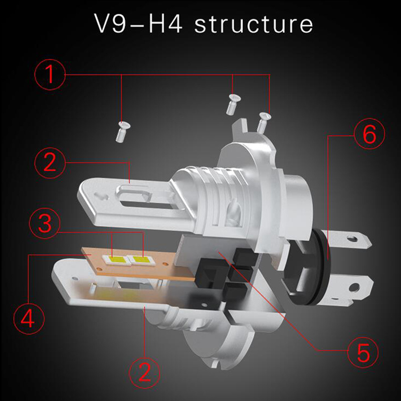 Factory Made H11 LED Headlight Bulb 6000LM 100W Canbus 6000K White H8 H9 H10 H16JP Lampadina a led automotive Car Accessories