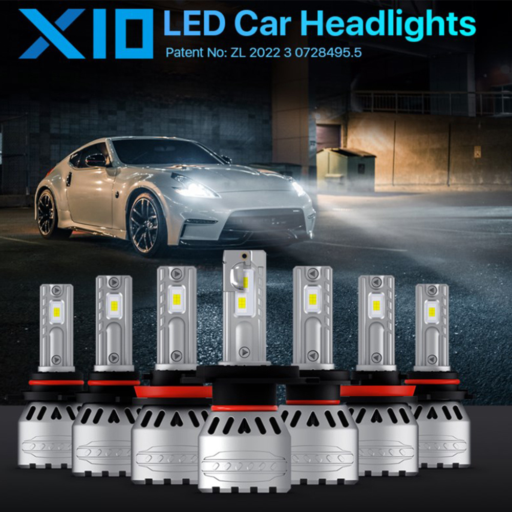 Factory Made H4 H7 H11 LED Headlight Bulb 60W Canbus 12000LM Bombilla faro LED H10 9005 HB3 9006 HB4 9012 Auto Accessories 12V