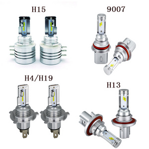 Factory price H13 H15 LED Fog Light High Low Beam H4 H19 9007 Auto Car Ampoule de phare LED 80W Canbus 4000LM  H1 H3 H7 LED Lamp