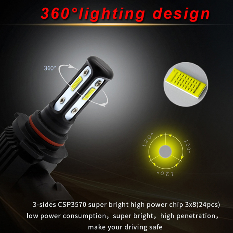 Factory Price H1 H3 H4 H7 H11 LED Headlight Bulb 100W Canbus Ampoule de phare LED Lamp 880 881 PSX26 H16(EU) Auto LED Fog Light