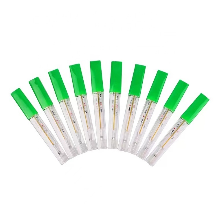 Hot sale customized  mercury-free glass thermometer clinical gallium thermometer for armpit use