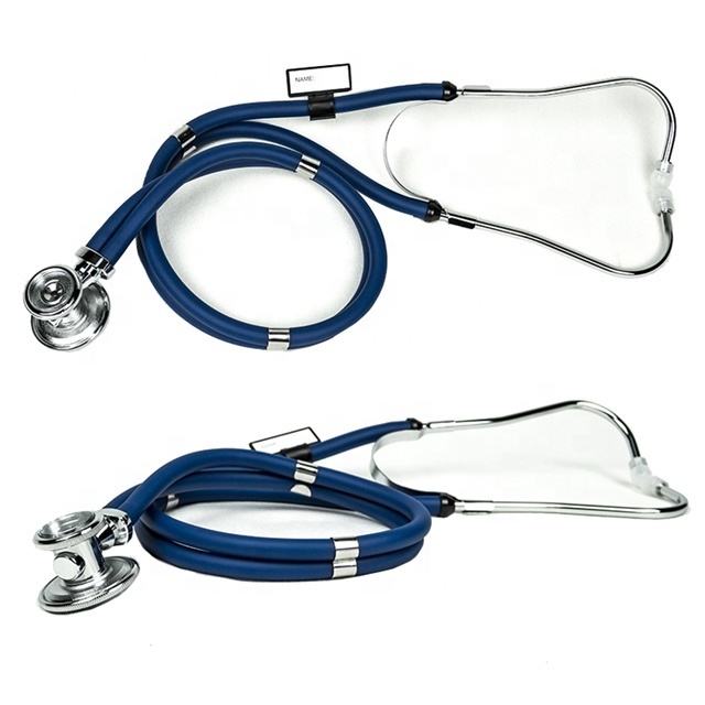 Latex free Double side professional fetal heart rate double tube Medical Sprague Rappaport Stethoscope