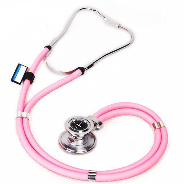 double tube sprague rappaport stethoscope with clock for children and adults